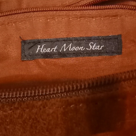 Real leather purse heart moon star - Picture 6 of 7